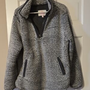 Women's Gray Sherpa Jacket